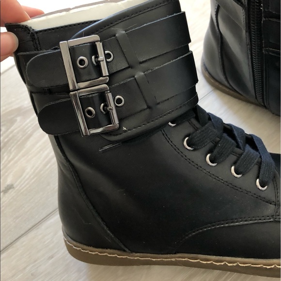 Black leather sneakers. Brand new - Picture 4 of 6